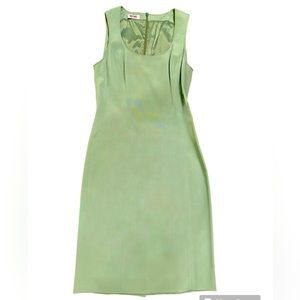 Moschino Cheap and Chic mint green fitted sheath dress